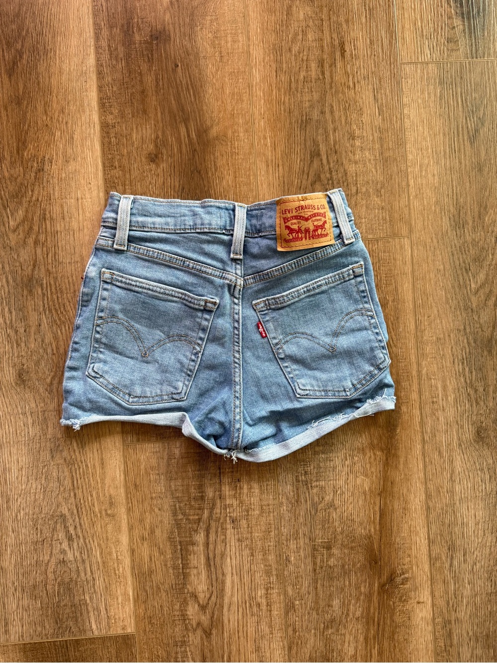 Levi's Women's Light Wash Denim Cutoff Shorts